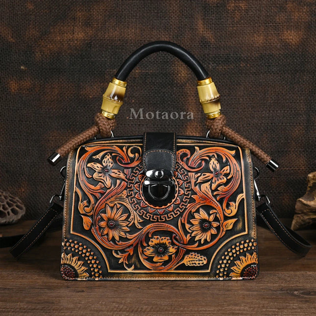 Vintage PU Wide-Strap Bucket Crossbody Bag – Large Capacity Shoulder Satchel for Women