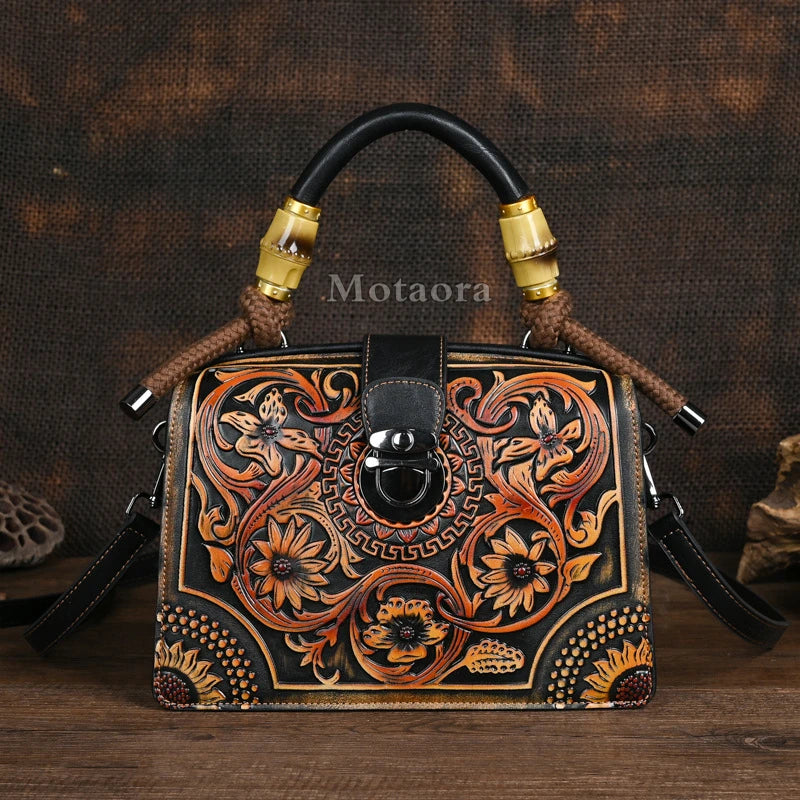 Vintage PU Wide-Strap Bucket Crossbody Bag – Large Capacity Shoulder Satchel for Women-HighTouch