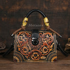 Vintage PU Wide-Strap Bucket Crossbody Bag – Large Capacity Shoulder Satchel for Women-HighTouch