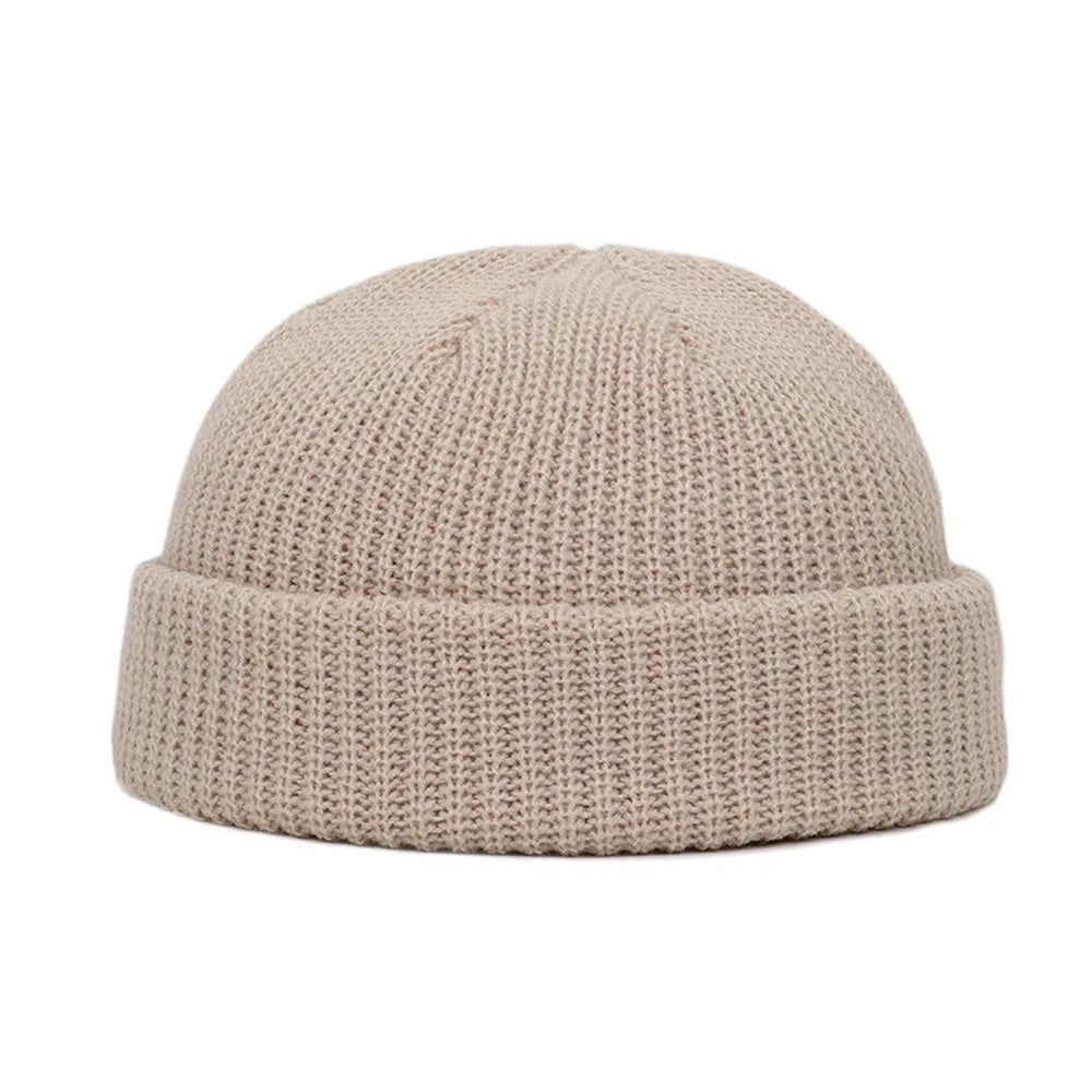 Luxury Winter Knit Beanie – Warm Short Skull Cap (Unisex)