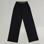 Women’s High-Waist Straight & Wide-Leg Suit Pants – Casual Chic Trousers with Pockets-HighTouch