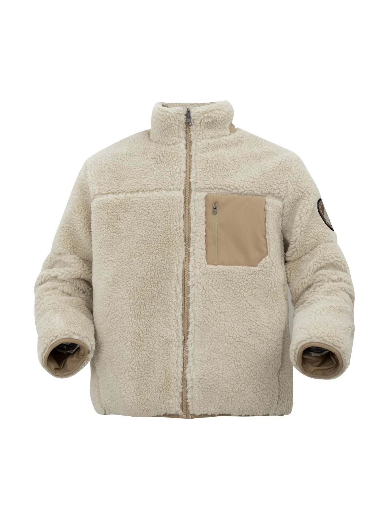 Oversized Sherpa Fleece Jacket Men