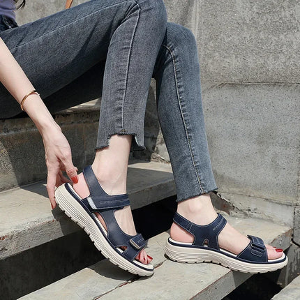 Plus-Size Wedge Platform Sandals Women