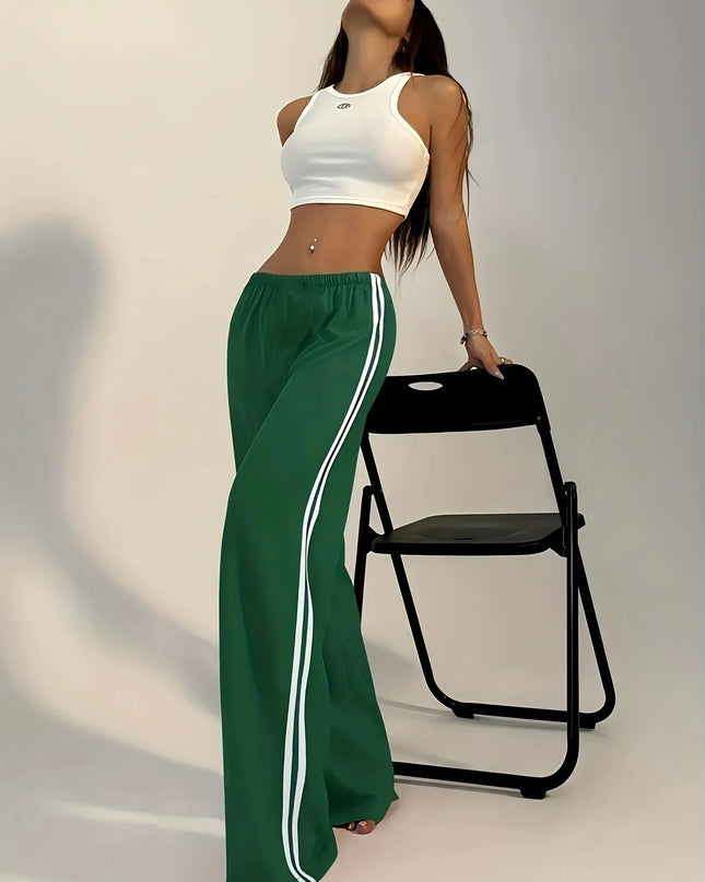 Women’s Casual Long Solid-Color Trousers