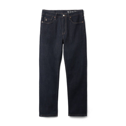 Heavyweight  Fadeless Denim Jeans Men – Regular Fit Autumn Brushed Liner