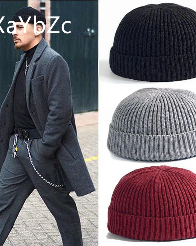 Luxury Winter Knit Beanie – Warm Short Skull Cap (Unisex)