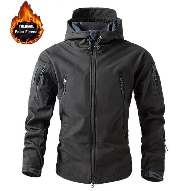 Waterproof Softshell Fleece Jacket Men
