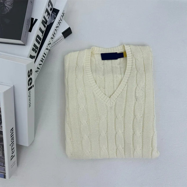 Loose Oversized Unisex V-Neck Sweater