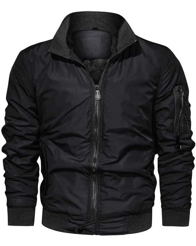 Men’s Slim-Fit Cotton Bomber Jacket