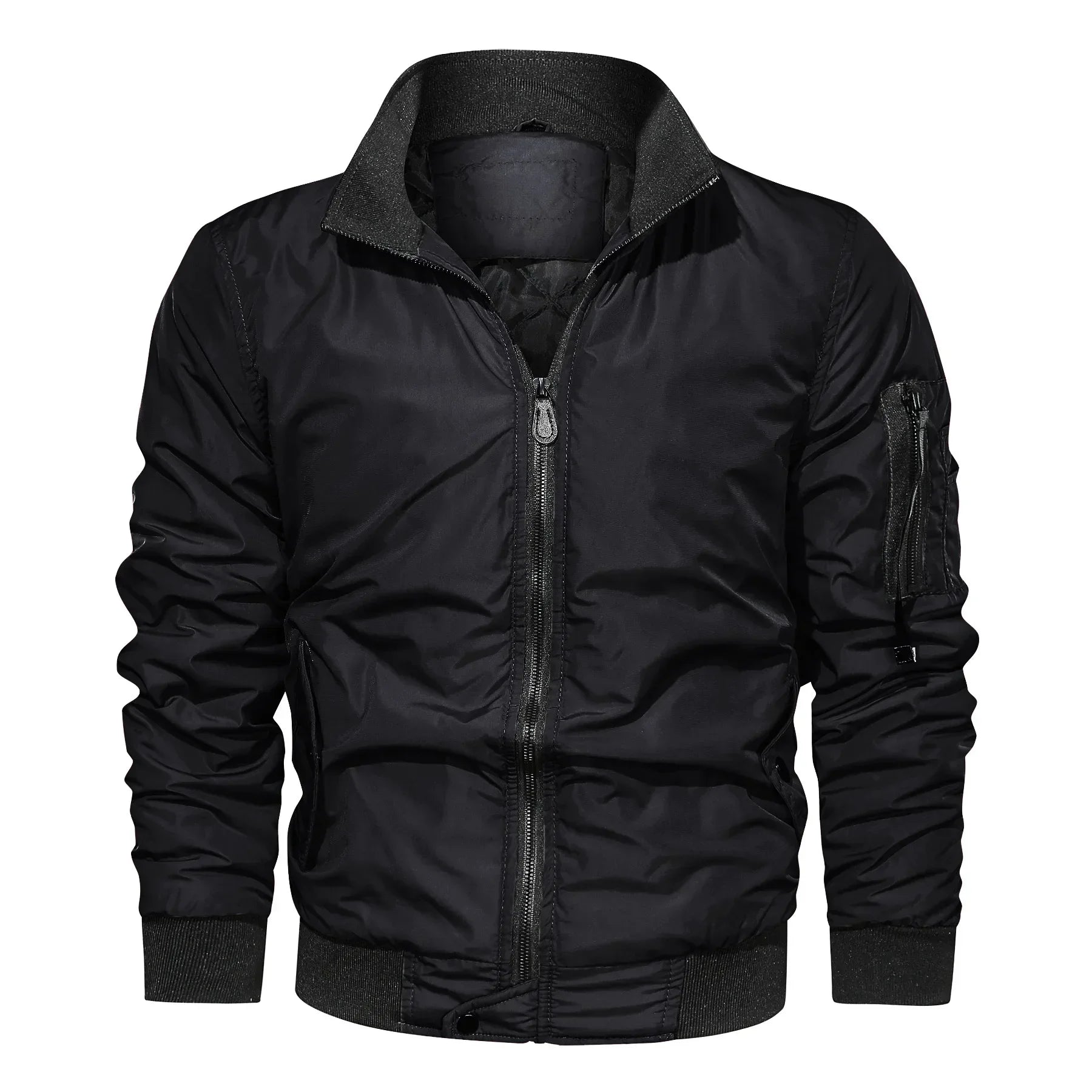 Men’s Slim-Fit Cotton Bomber Jacket