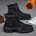 Men’s Camouflage Platform High-Top Boots-HighTouch
