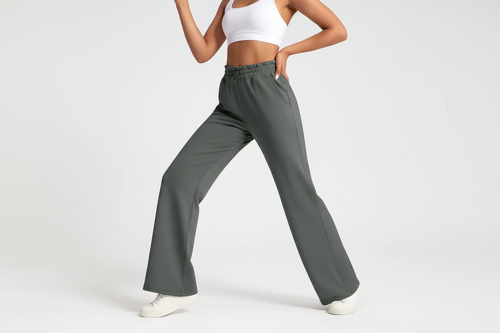 Women High Waist Wide Leg Sweatpants Casual Loose Fit