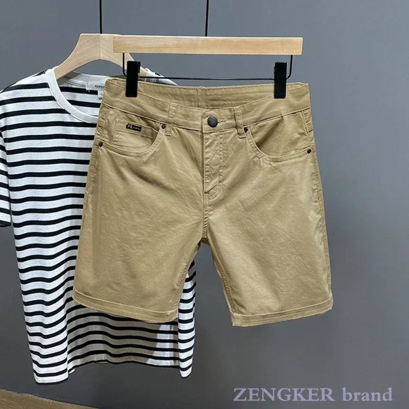 Men's Plus Size Summer Cotton Shorts – Loose Oversized Breeches-HighTouch