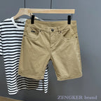 Men's Plus Size Summer Cotton Shorts – Loose Oversized Breeches-HighTouch