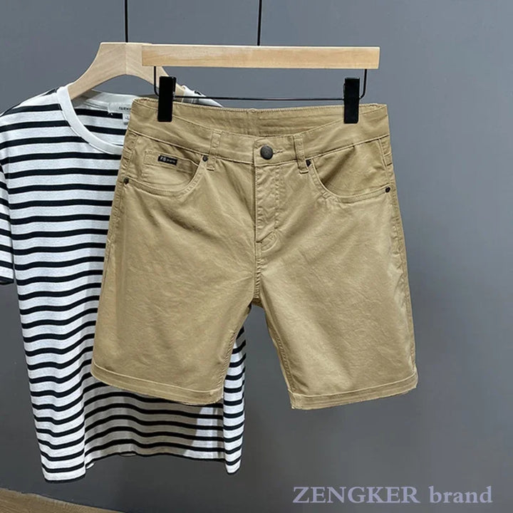 Men's Plus Size Summer Cotton Shorts – Loose Oversized Breeches-HighTouch