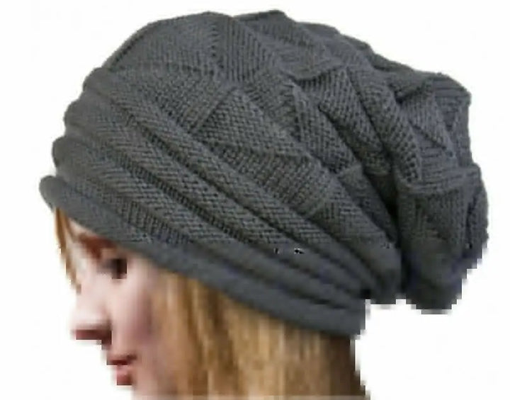 Unisex Oversized Baggy Knitted Beanie-HighTouch
