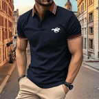 Lightweight Men’s Summer Polo – Breathable, Button-Collar Casual Top-HighTouch