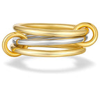 Two-Tone Hypoallergenic Copper Stackable Ring Set-HighTouch