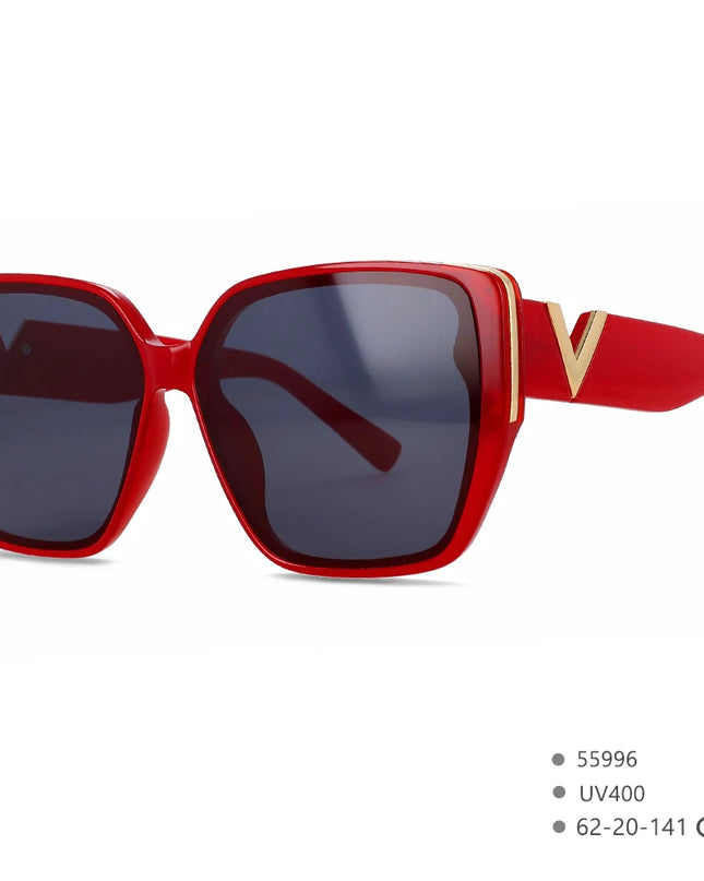 Women’s V-Logo Mirror Retro Sunglasses
