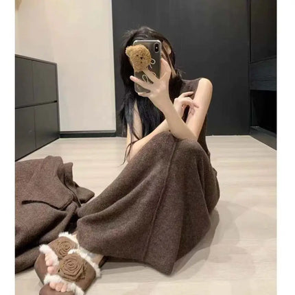 Women’s Knit Dress & Long Cardigan Set