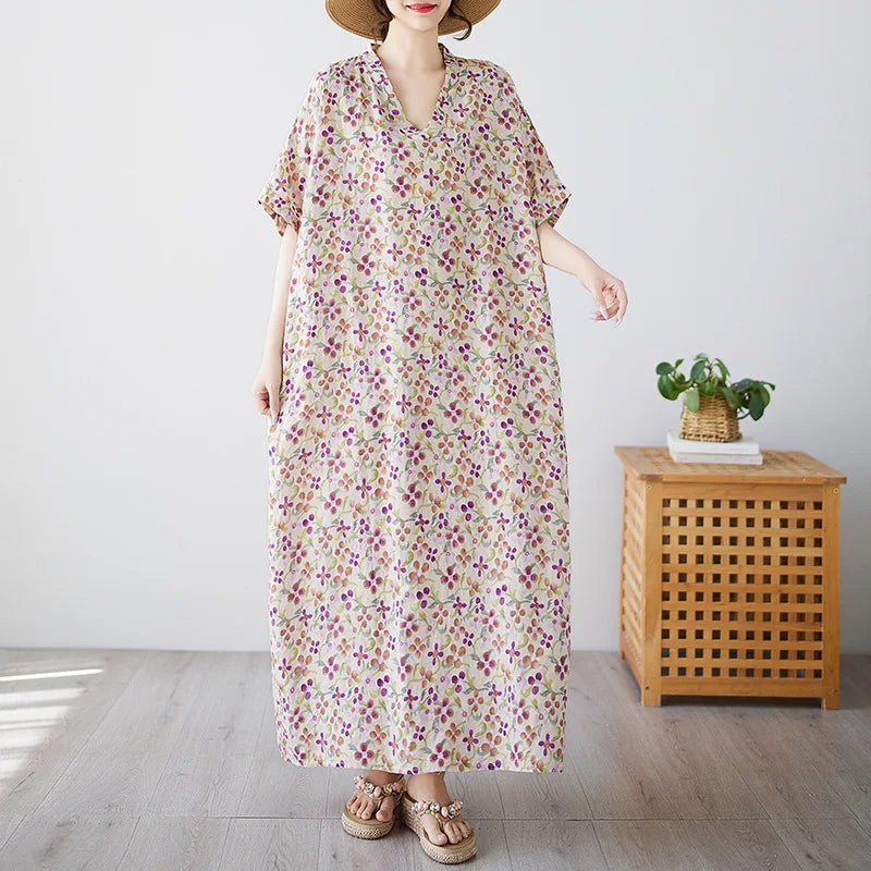 Bohemian Ethnic Summer Dress – Vintage Loose Streetwear-HighTouch