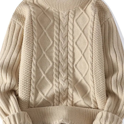 Striped Knit Sweater Men