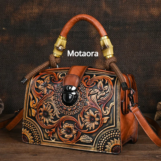 Vintage PU Wide-Strap Bucket Crossbody Bag – Large Capacity Shoulder Satchel for Women