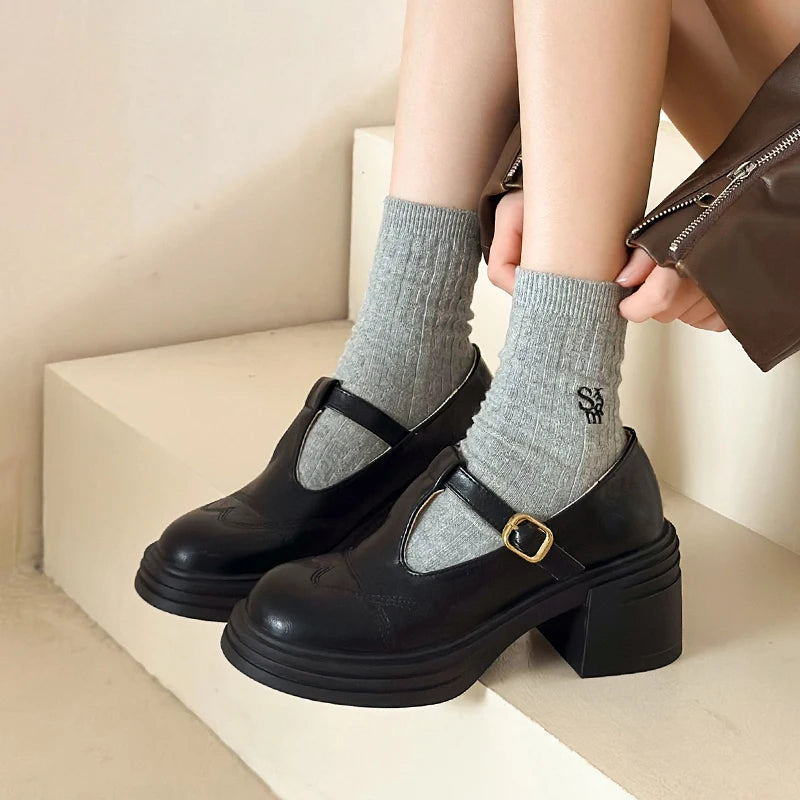Retro T-Strap Mary Jane Women’s Heels-HighTouch