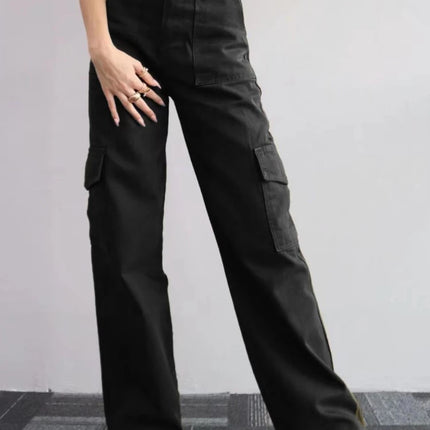 Vintage Y2K Beige Cargo Parachute Pants – Wide-Leg Techwear Joggers Unisex