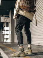Men’s Camouflage Platform High-Top Boots-HighTouch