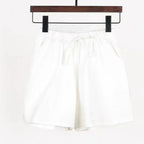 Women’s Cotton‑Linen Wide‑Leg Beach Shorts-HighTouch