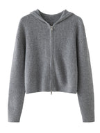 Cashmere Hooded Knit Set