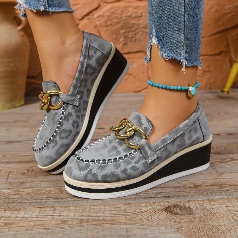 Women's Leather Orthopedic Loafers – Cushioned Comfort