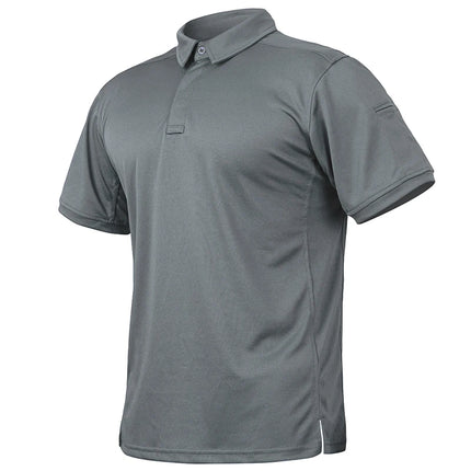 Men’s Short Sleeve Tactical Polo – Lightweight Performance & Outdoor Utility Shirt