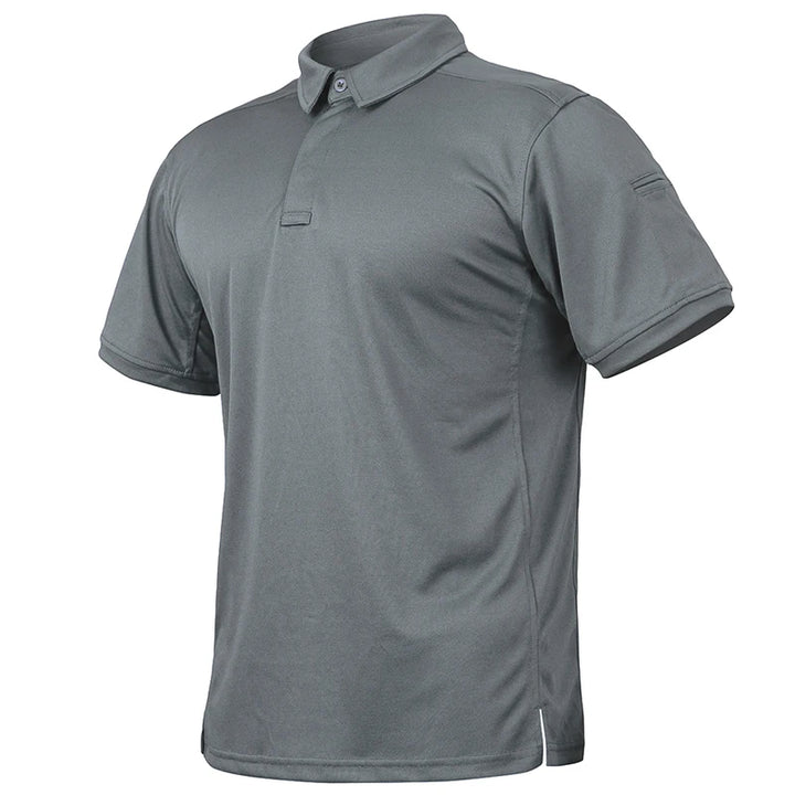 Men’s Short Sleeve Tactical Polo – Lightweight Performance & Outdoor Utility Shirt-HighTouch