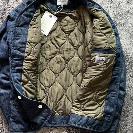 Retro Thick Cotton Stand-Collar Jacket Men