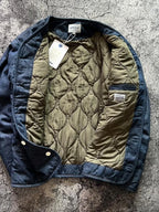 Retro Thick Cotton Stand-Collar Jacket Men-HighTouch