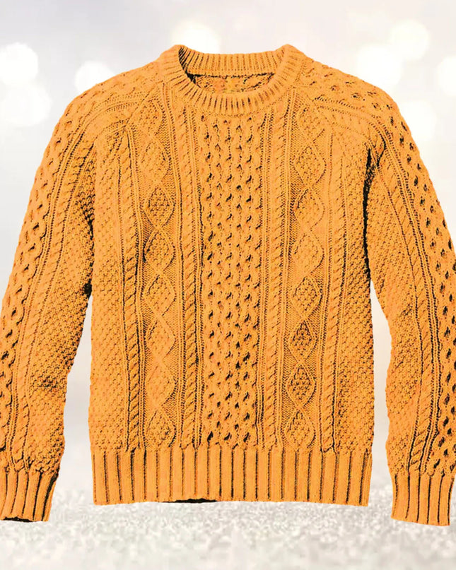 Men's Thick Woolen Knit Sweater