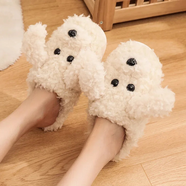 Women's Fluffy Paw Slippers