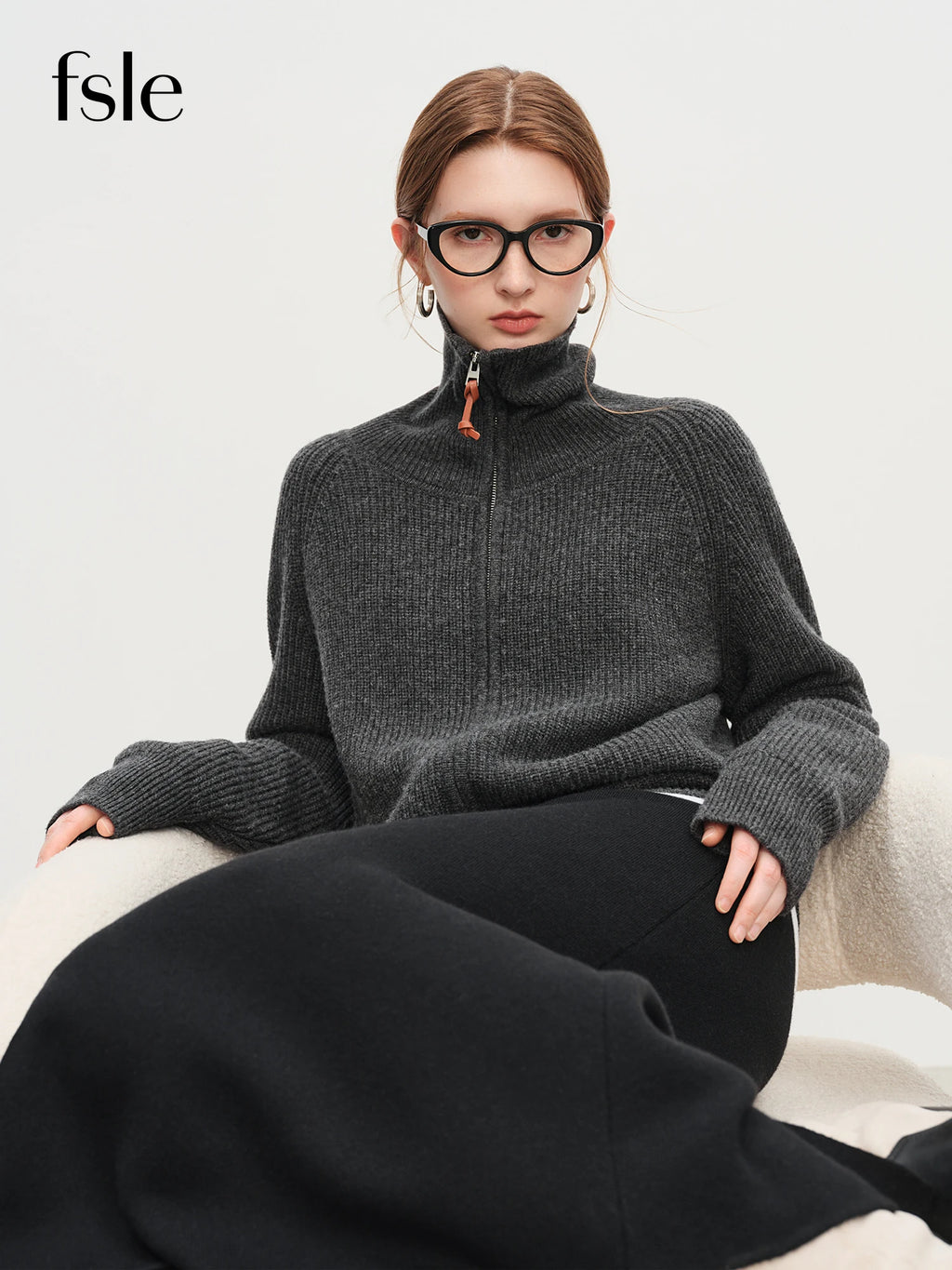 Wool-Mix Zip Vest Women