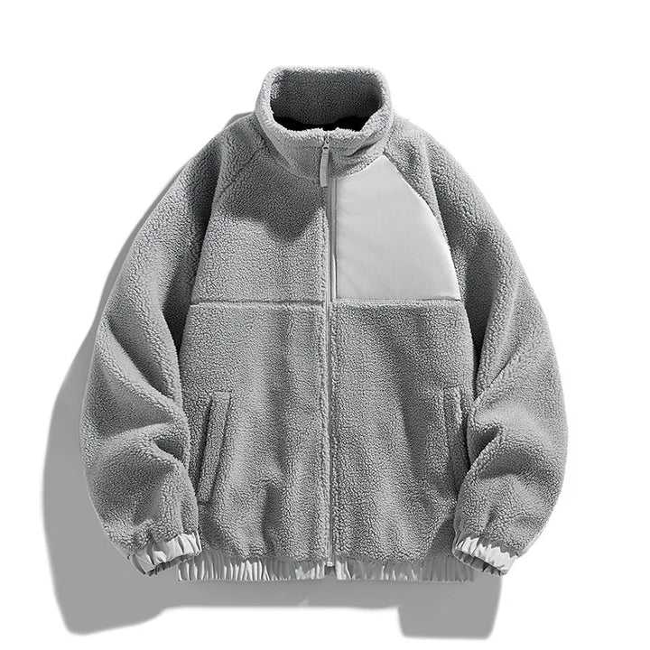 Thickened Fleece Zipper Jacket Men-HighTouch