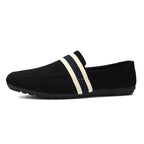Men’s Black & Blue Slip-On Loafers-HighTouch