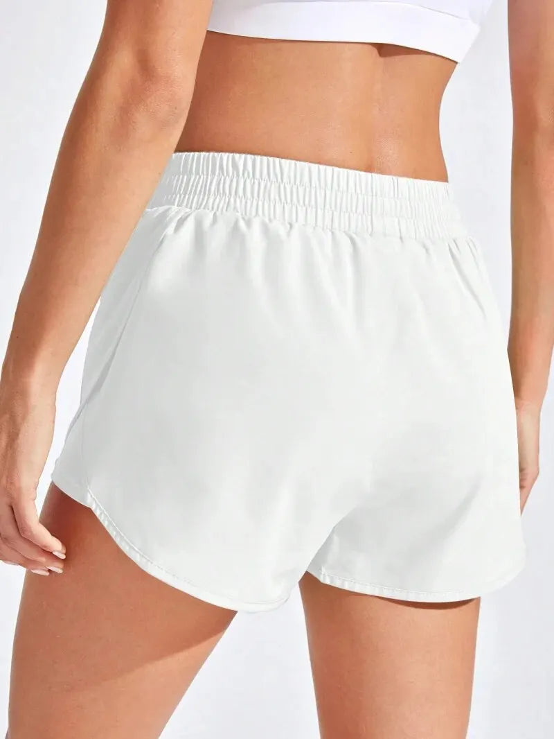 High-Waist Yoga Workout Shorts – Stretch Fitness Activewear for Women-HighTouch