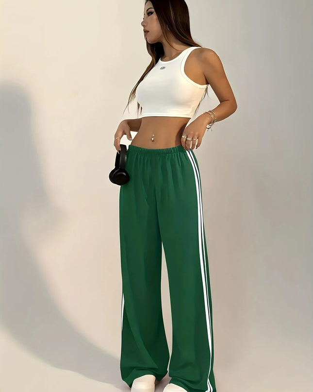 Women’s Casual Long Solid-Color Trousers