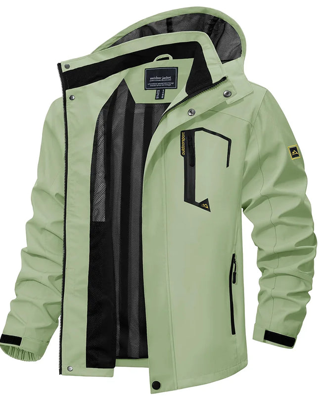 Men's Lightweight Mesh-Lined Waterproof Windbreaker Jacket