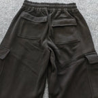 Low‑Waisted Wide‑Leg Cargo Sweatpants for Women-HighTouch