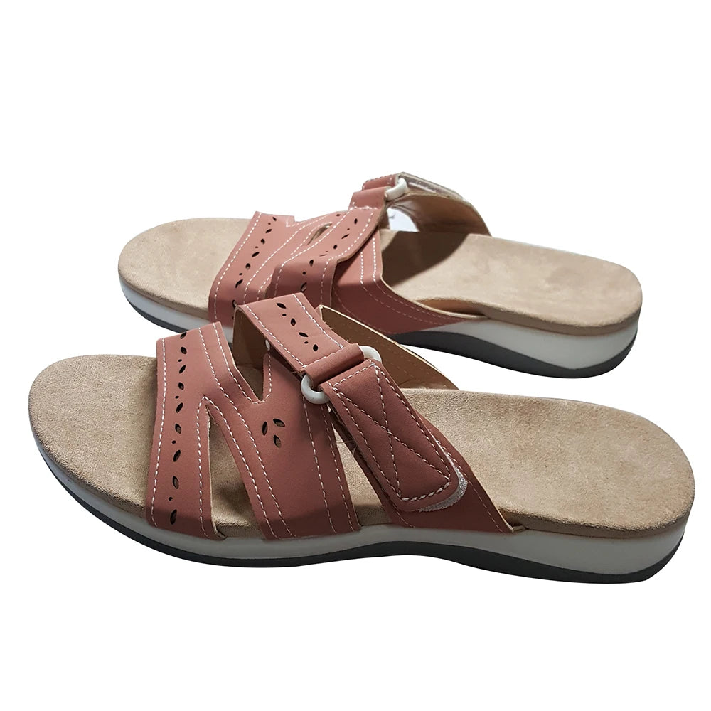 Women’s Orthopedic Hook & Loop Sandals Comfortable Supportive Summer Shoes-HighTouch