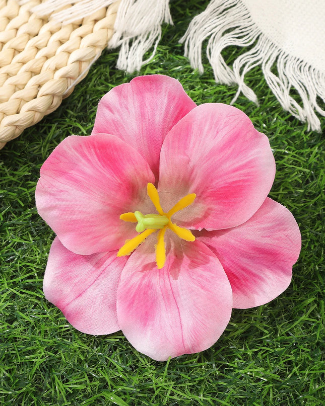 AWAYTR Bohemian Hawaiian Flower Hair Clip – Romantic Side Bash Clip for Women & Girls