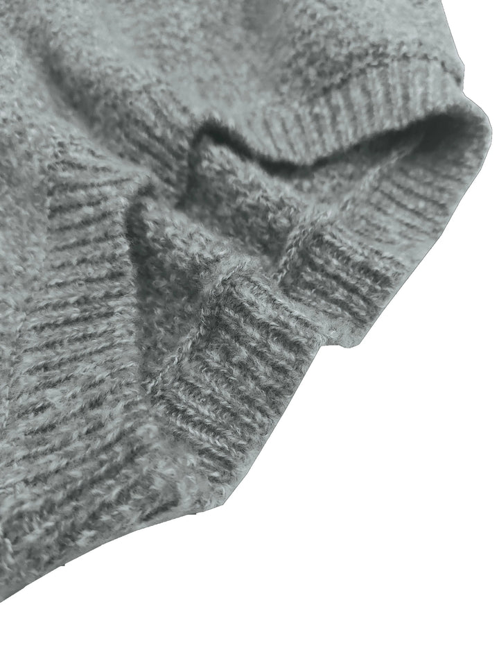 Women’s Lantern Sleeve Knitted Sweater-HighTouch