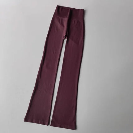 High-Waisted Micro-Flare Compression Yoga & Outdoor Fitness Pants for Women